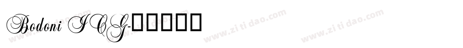 Bodoni ICG字体转换